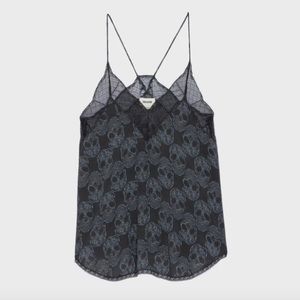 Zadig & Voltaire Black Lace Camisole